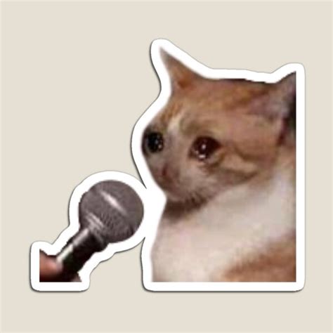 Crying Cat Microphone Meme Black Crying Cat Meme Crying Cat