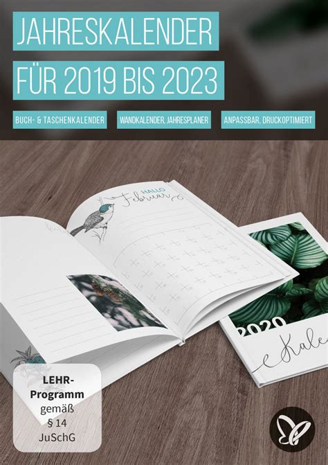 Auch wieder bei uns erhältlich: Jahreskalender 2019/2020/2021 bis 2023 zum Ausdrucken | TutKit.com