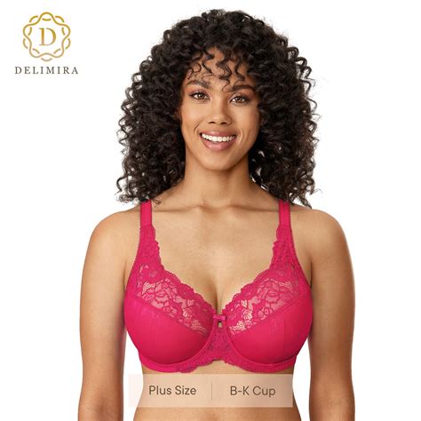 Delimira Women S Plus Size Full Coverage Underwire Unlined Minimizer