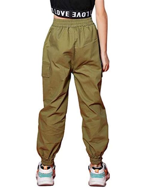 Buy Kids Cotton Jogger Cargo Pants For Boys Girls Loose Street Hip Hop