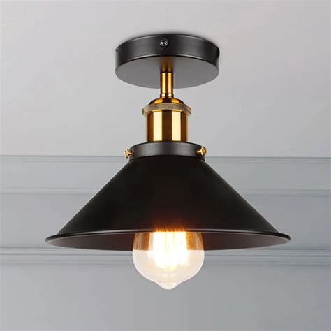 Industrial Ceiling Light Vintage Ceiling Lamp Adjustable Led American