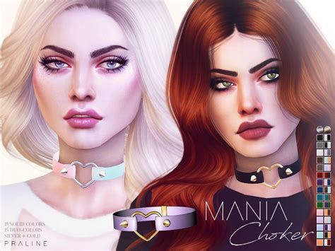 Choker In 60 Variations Found In Tsr Category Sims 4 Female Necklaces