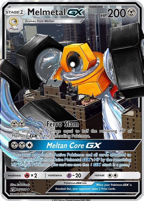 We made it simple to stylize any pack of cards with awesome custom art. Melmetal GX Custom Pokemon Card | Imprimer carte pokemon