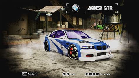 Need For Speed Most Wanted Car Showroom Brand60s Bmw M3 Gtr E46
