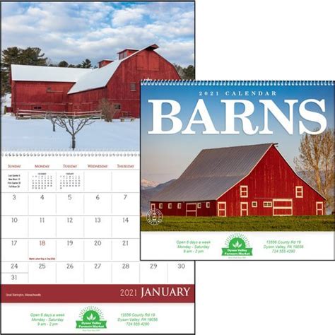 Barns Wall Calendar Health Promotions Now