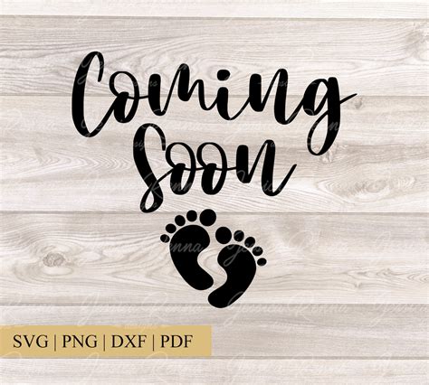 Baby Coming Soon Svg Pregnancy Announcement Svg Pregnancy Etsy