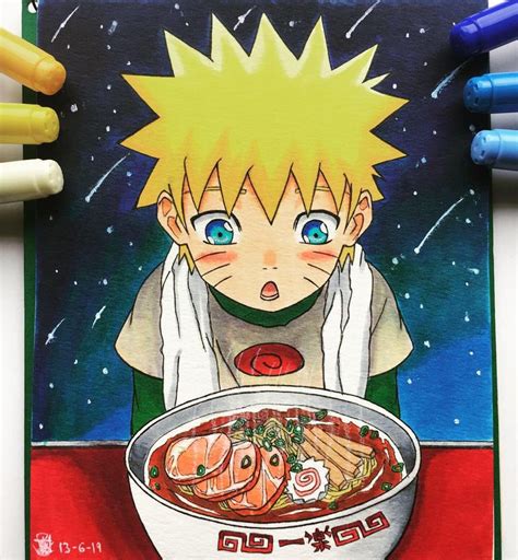 I Drew The Power Of Ichiraku Ramen Naruto Naruto Uzumaki Art Naruto Painting Naruto