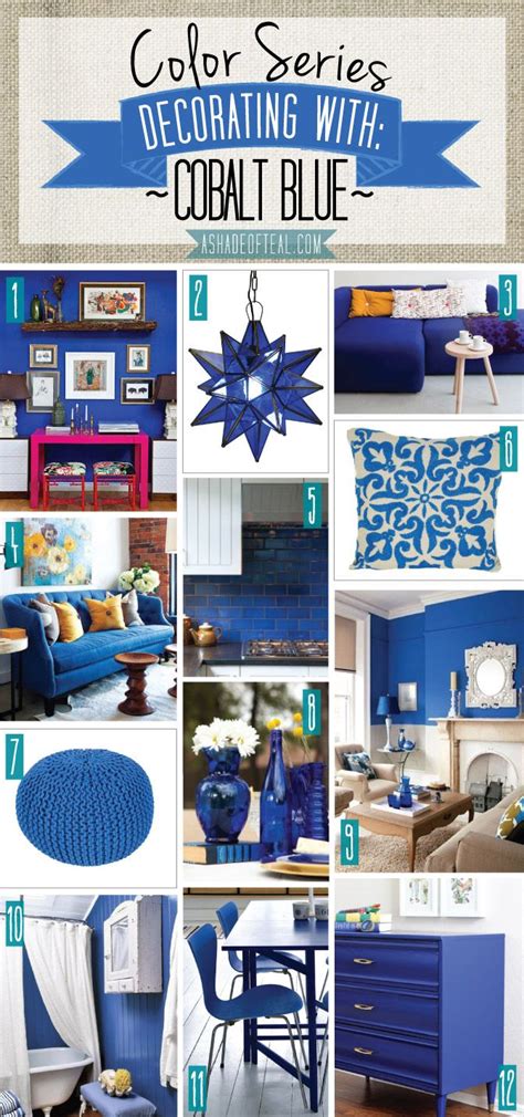 One of the benefits of using a strong color like cobalt blue in your home décor is that it instantly transforms whatever it's on to be a showstopper. Color Series; Decorating with Cobalt Blue | Blue home ...