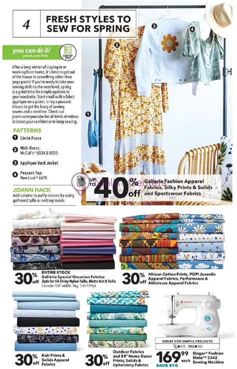 Jo Ann Fabrics And Crafts Weekly Ad Sales And Flyers Specials
