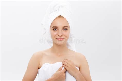 Beautiful Skin Woman Face Closeup Healthy And Beautiful Female Spa And Cosmetic Concept Stock
