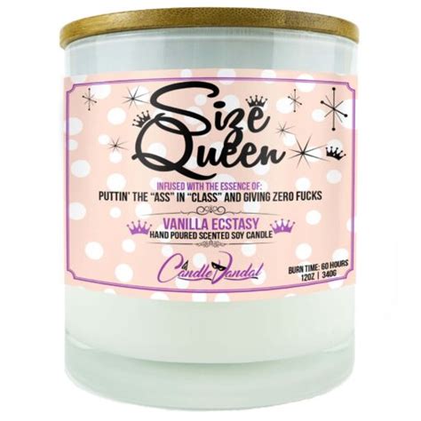 size queen candle funny and raunchy candles