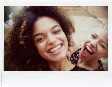 lo fi selfie of two women together by stocksy contributor guille faingold stocksy