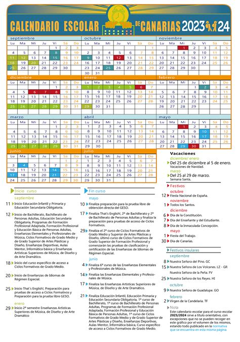 Calendario Escolar De Canarias 2023 2024 Ies JosÉ Zerpa