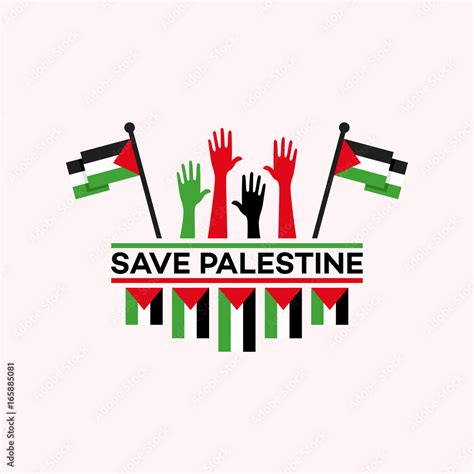 Vetor De Free Palestine Wallpaper Flyer Banner Vector Illustration Do