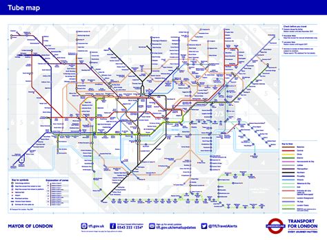 Official Tube Map London Underground Source Download High