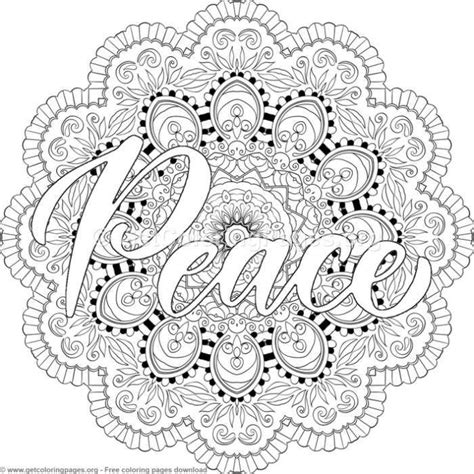 Use the hello kids' tools to print the coloring sheet. Peace Mandala Coloring Pages - GetColoringPages.org # ...