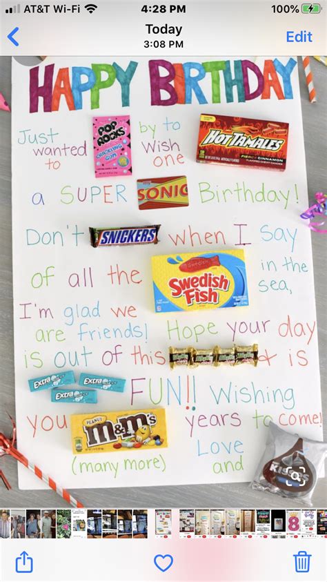 Pin By Elena Sordo On Birthday Cards Birthday Candy Posters Diy
