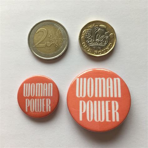 4 pack vintage remake feminist button pin badges woman power etsy