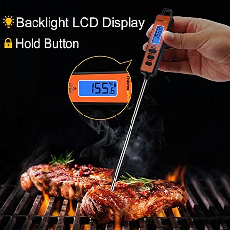 Thermopro Tp01a Digital Meat Thermometer For Cooking Candle Liquid Deep