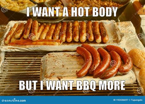 barbecue joke meme stock image image of internet social 192436697
