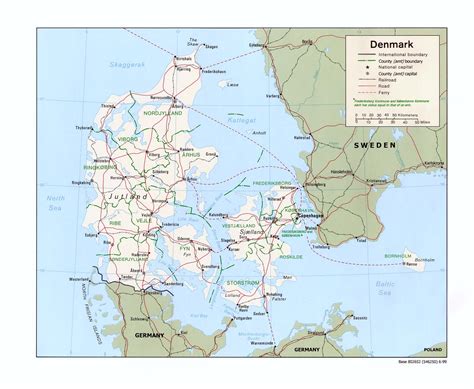 Maps Of Denmark Detailed Map Of Denmark In English Tourist Map Of