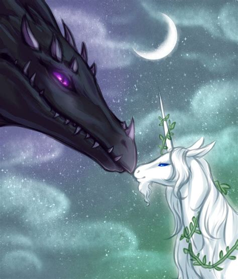 20170830 Dragon And Unicorn By Begasuslu Dragon Pictures Dragon