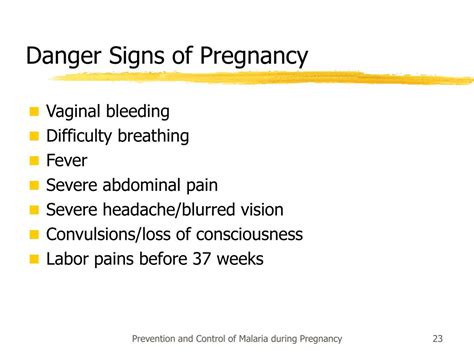 Danger Signs During Pregnancy Prevalence Of Obstetric Danger Signs