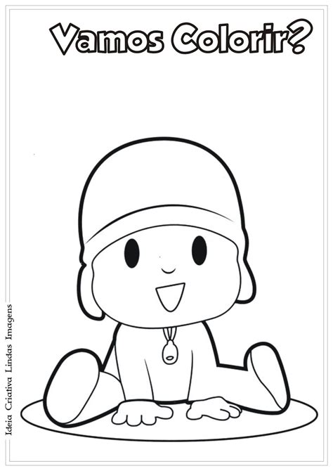 Desenho Do Pocoyo Para Colorir