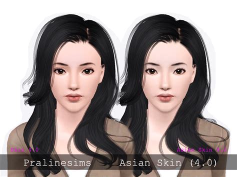 My Sims 3 Blog Asian Skin For Male And Female Sims 40 By Pralinesims