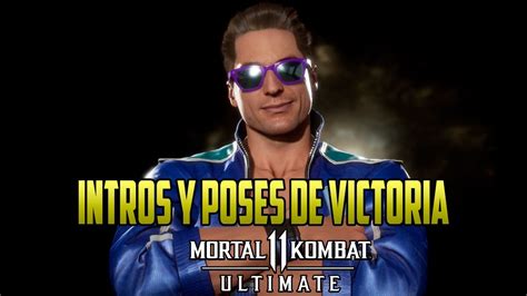 Mortal Kombat 11 Ultimate Johnny Cage Intros Y Poses De Victoria