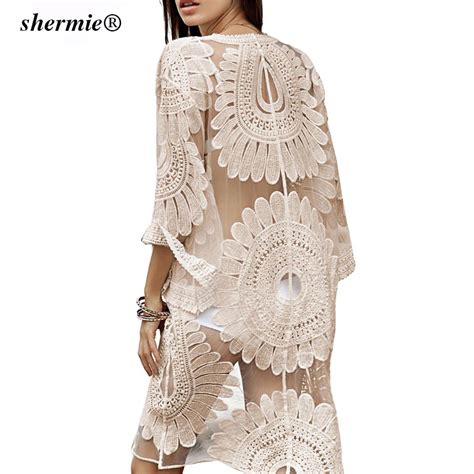 Sexy Sarongs Bikini Beach Tunic Crochet Beach Cover Up Bathing Suit Plus Size White Robe De