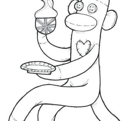 Coloring is fun activity to do. Sock Monkey Drawing at GetDrawings | Free download