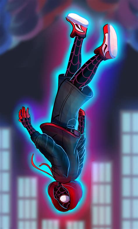 1280x2120 Spiderman Into The Spider Verse Fan Art Iphone 6 Hd 4k
