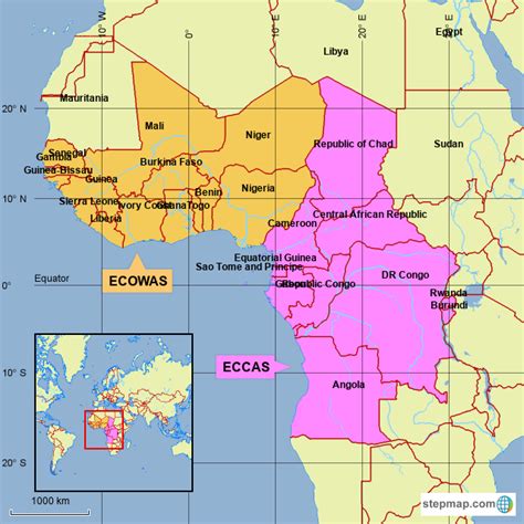 Map Of West Central Africa