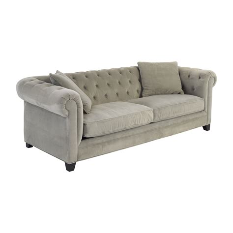63 Off Macys Martha Stewart Saybridge Grey Sofa Sofas