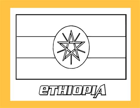 Ethiopian Flag Coloring Page Img Shebas Jewels