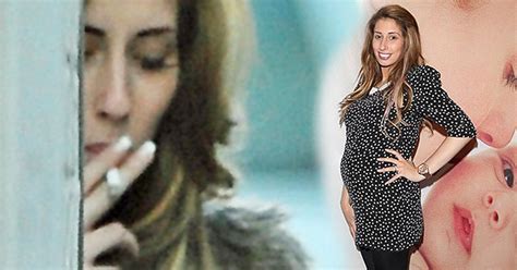 stacey solomon caught smoking a cigarette while seven months pregnant
