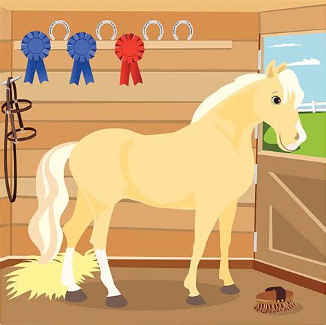 Best Horse Stable Illustrations Royalty Free Vector