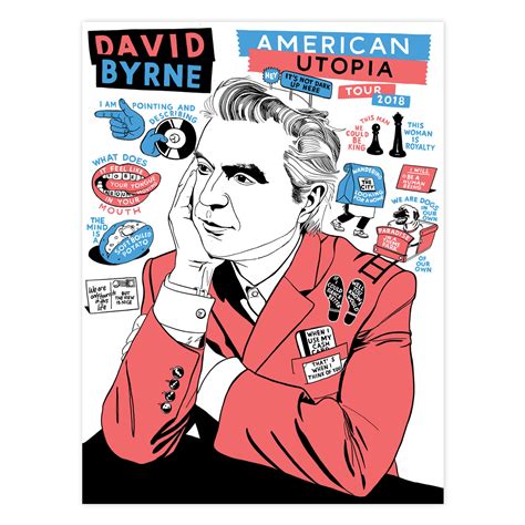 David Byrne 2018 Tour Poster Shop The David Byrne Official Store