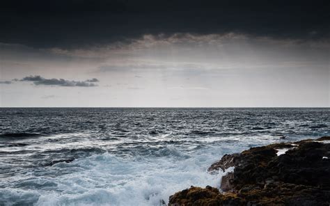 Wallpaper Sunlight Landscape Sunset Sea Rock Nature Shore Sky