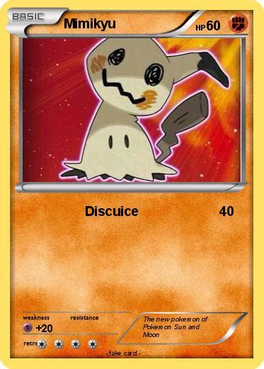Maybe you would like to learn more about one of these? Pokémon Mimikyu 18 18 - Discuice - My Pokemon Card