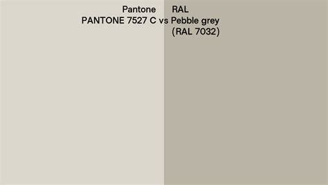 Pantone 7527 C Vs Ral Pebble Grey Ral 7032 Side By Side Comparison