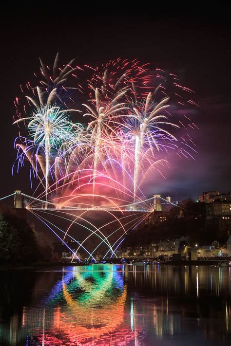 Clifton Suspension Bridge 150th Anniversary Fireworks Suspension