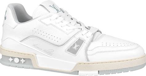 Louis Vuitton White And Clear Sole Lv Trainer Sneakers Inc Style