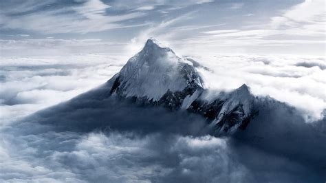 Hd Wallpaper Everest Mountain Cloud Peak Mount Everest Snowy