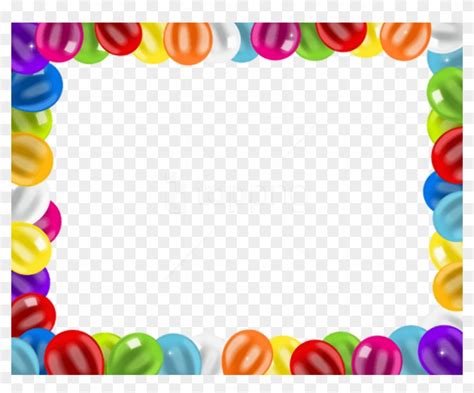 Download Free Png Download Border Frame With Balloons Png Png Happy