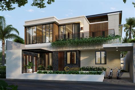 Desain Rumah Modern 2 Lantai Bapak Ali Di Denpasar Bali