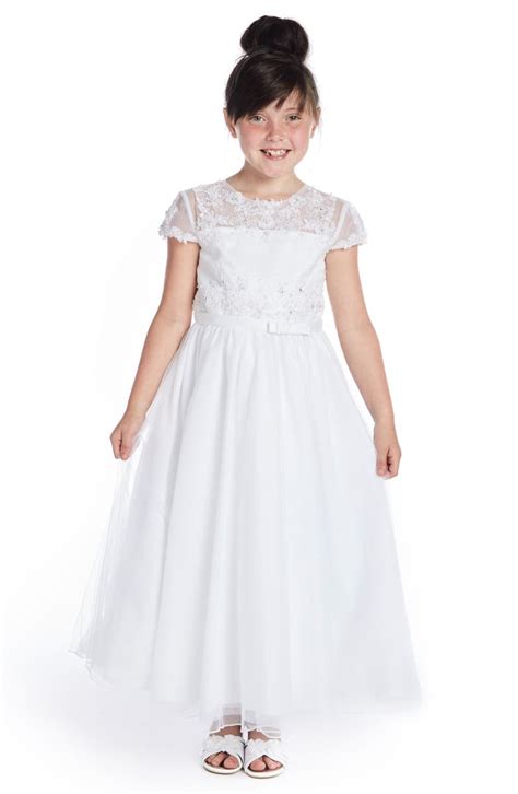 Lauren Marie Beaded Lace Bodice First Communion Dress Little Girls