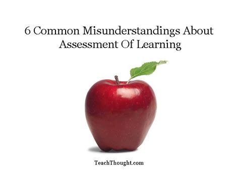 Common Misunderstandings About Assessment Of Learning
