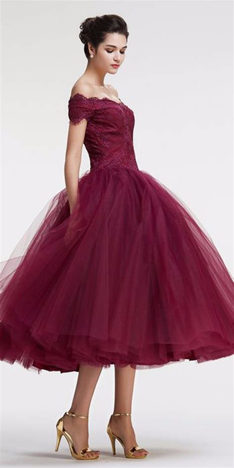 Shop 2021 prom dresses in long formal to short prom dresses. Vintage 1950's Short Burgundy Prom Dress Elegant Lace Cap ...
